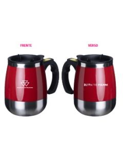 Caneca com Misturador 350ml - Massey Fergusson – Vermelha