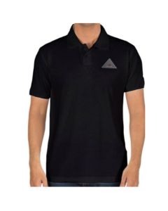 CAMISA POLO MASCULINA PRETA MASSEY
