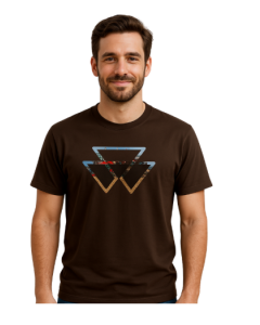 CAMISETA MASCULINA MASSEY - MARROM 